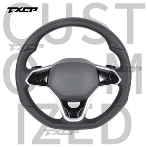 Ajuste para Volkswagen Golf8 MK8 MK7 MK6 GTI GTD GTS GTE <span class=keywords><strong>GLI</strong></span> R-Line R CC <span class=keywords><strong>Polo</strong></span> Passat JETTA GTR Golf7 Golf6 LED volante de carbono - Product Image 1