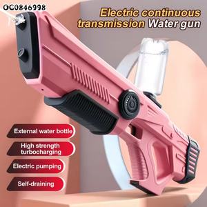 ปืนฉีดน้ำไฟฟ้าอัตโนมัติ SJY-Y1 สำหรับใช้งานกลางแจ้ง ความจุ 800 มล. กำลังสูง พร้อมระบบดูดน้ำ สีฟ้า/ชมพู/ขาว พกพาสะดวกสำหรับเด็กและผู้ใหญ่ - Product Image 4