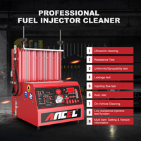 ANCEL AJ600 Nettoyeur d'injecteurs 6 cylindres Nettoyage ultrasonique Autres véhicules Outils Test de pulvérisation Testeur d'injection de carburant Outils