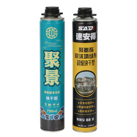 Excellente mousse d'expansion de polyuréthane de 750ml à haute adhérence pour la construction