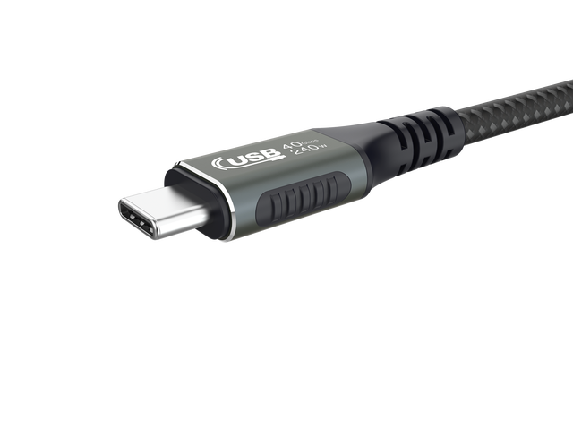 New Zowie USB4 Type-C Cable 40Gbps 240W Fast Charging 8K 60Hz Thunderbolt 4 Compatible Nylon Pure Copper Conductor Metal Printer
