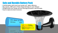 Lampe murale solaire LED extérieure étanche IP65 avec détecteur de mouvement PIR, 3 options de température de couleur, pour éclairage décoratif de cour et de villa.