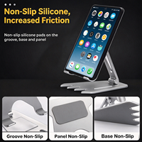 Support universel réglable en alliage d'aluminium pour téléphone et tablette, idéal pour iPad et téléphones mobiles – Vente directe usine, ODM/OEM