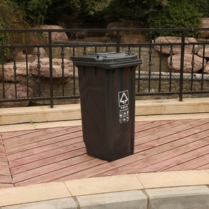 Poubelle de tri extérieure épaissie 120L, bac à déchets en plastique, remorque de collecte sanitaire, fabricant de conteneurs pour déchets de cuisine - Product Image 2