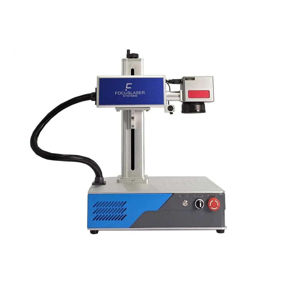Machine de marquage laser à fibre Offres Spéciales Focuslaser gravure laser pour métal/bijoux travail de marqueur laser avec brûlure légère