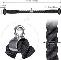 Equipo de gimnasio, accesorio de cable para tríceps, cuerda de goma para entrenamiento de fuerza