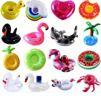 Support de Gobelet Gonflable Épais en Gros, Plateau Flottant pour Boissons, Accessoires de Fête pour Piscine et Plage, Vente en Gros Personnalisée