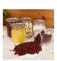 New Design Food Safe Candy Round Plastic Jam Jars 3 oz 8 oz 6 oz 100 ml 140ml 200ml Capacity with Aluminum Lid and Tear Cap