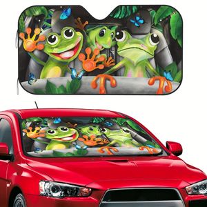 Customized LOGO Foldable Front Windshield Shade PE Aluminum Car Sunshade Resist Ultraviolet <strong>Rays</strong> - Product Image 1