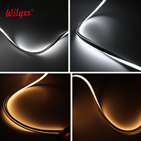 Lumière néon LED en silicone haute résistance aux chocs, résiste aux chocs occasionnels et au contact des pieds, idéale pour les murs bas
