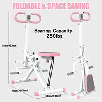 Appareil de fitness abdominal à domicile avec cadre ABS durable et design pliable pour le renforcement musculaire et le remodelage corporel