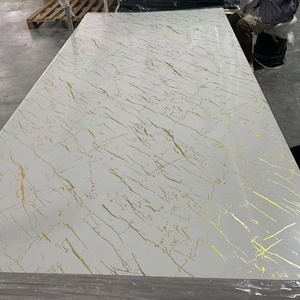 Fancy Style Hotel Lobby Villa Entrada Protección de pared Fácil limpieza Mármol Paneles UV Personalizado ODM OEM Servicios a prueba de agua - Product Image 6