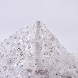 Abito da sposa elegante e lussuoso 100% in poliestere satinato elastico in saia in Mesh - Product Image 4