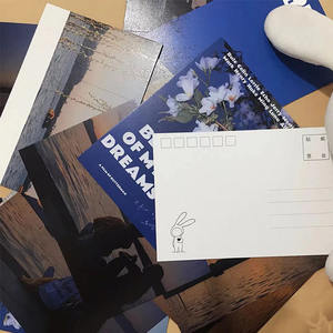 Kartu pos foto kustom cetak massal 300GSM gaya Modern kartu ucapan pribadi untuk hadiah - Product Image 1