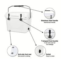 Glacière isotherme rigide rotomoulée personnalisée de haute qualité, portable, excellente isolation thermique, vente en gros