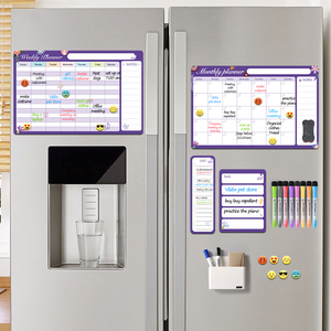 Planificador de Pizarra Blanca Magnética <span class=keywords><strong>Calendario</strong></span> Mensual de Borrado en Seco para Refrigerador Calendarios Magnéticos Personalizados - Product Image 3