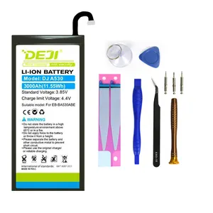 DEJI haute qualité 3000mAh capacité EB-BA530ABE batterie de téléphone portable pour Samsung A8 2018 A530 A530F Batteries rechargeables