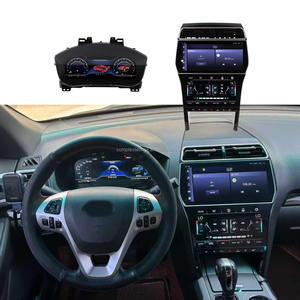 Autoradio Android avec écran 12"+10.1"+12.3" pour Ford Explorer 2011-2018, climatisation, GPS, navigation, tableau de bord numérique - Product Image 1