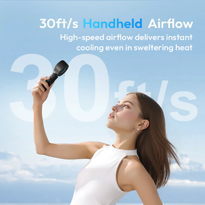مروحة كهربائية صغيرة محمولة قابلة للطي مع شحن USB وتبريد شبه موصل للمكتب والتعليق - Product Image 3