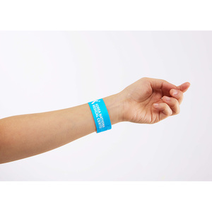 Pulseras de Tyvek de colores completos [AnyWristband] tipo conectado de 19 mm (3/4 pulgadas) ligeras para control de multitudes - Product Image 3