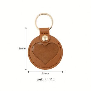 Customcolorful Pu Leather Pet Keepsake <b>Box</b> Dog Cat Paw Heart Shape Pets Hair Storage Pouch <b>Memorial</b> Keychain Pendant Gifts - Product Image 6