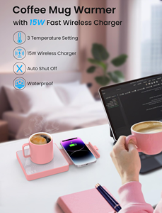 Automatic <b>Smart</b> Coffee Cup Warmer and Cooler with Desktop Wireless Charger - Product Image 2
