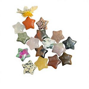 Colgante de Jade Natural con Estrella de Cinco Puntas de 15 mm, Joyería, Accesorios Pequeños, Adornos de Cristal, Adornos DIY, Ágata Pura Hecha a Mano, Moderna - Product Image 1