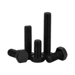 Boyutları ile 8.8 sınıf karbon çelik altıgen vidalı cıvata dış M3-M30 çinko kaplama veya siyah oksit kaplama ISO/ASME/DIN933 standart - Product Image 1