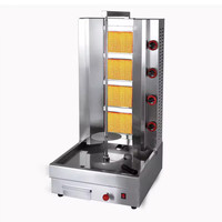 Machine à griller automatique au gaz pour kebab doner, équipement de shawarma avec coupe-doner gratuit