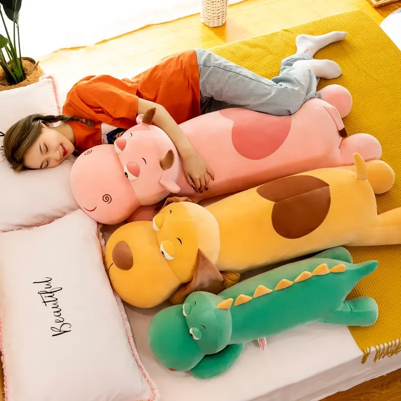 Animal en peluche cochon grenouille dessin animé mignon Oem jouets fruits banane chien oreiller chien en peluche chien jouet