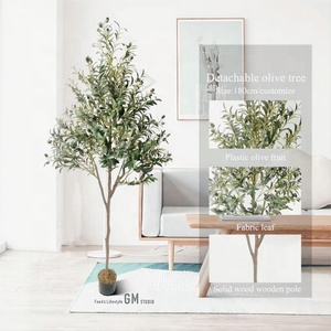 Árbol artificial de lujo realista, bonsái artificial, Planta artificial para restaurantes de interior y <span class=keywords><strong>exterior</strong></span>, pasillo de oficina de otoño Howels - Product Image 6