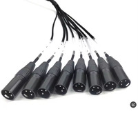Câble multipaire XLR professionnel 6 canaux pour micros, équilibré, pour sonorisation en direct, enregistrement en studio et événements