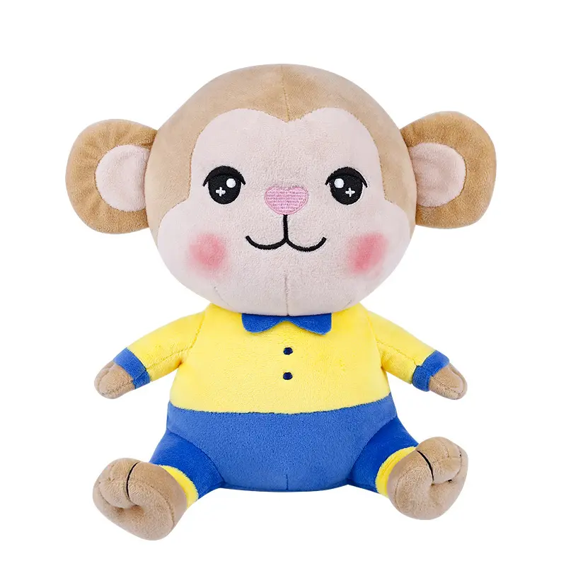 Wholesale Custom Logo 35cm Shy Monkey Stuffed Baby Plush Toys Forest Stuffed Animals Plushie Toy For Promotional Gifts