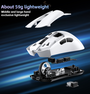 Nhà Sản Xuất Cung Cấp Chế Độ Kép Có Dây 2.4G Bt Có Thể Sạc Lại Máy Tính Chơi Game Chuột Không Dây - Product Image 5