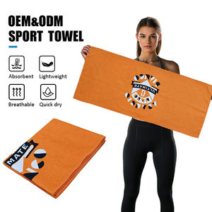 Asciugamano da palestra in pelle scamosciata morbida riciclata eco-compatibile con Logo personalizzato, leggero ed assorbente, asciugamano sportivo ad asciugatura rapida - Product Image 4