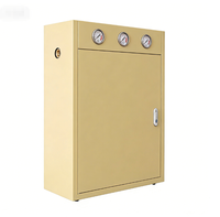 Filtre à eau pour toute la maison à 3 étapes Big Blue Jumbo avec armoire en acier, 3 manomètres, filtre à sédiments à haut débit pour réservoir de toit