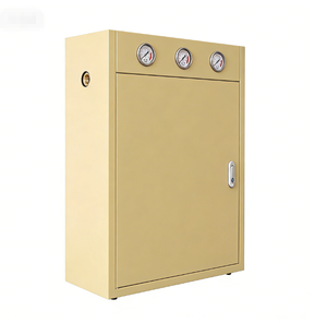 Filtre <span class=keywords><strong>à</strong></span> <span class=keywords><strong>eau</strong></span> pour toute la maison <span class=keywords><strong>à</strong></span> 3 étapes Big Blue Jumbo avec armoire en acier, 3 manomètres, filtre <span class=keywords><strong>à</strong></span> sédiments <span class=keywords><strong>à</strong></span> haut débit pour réservoir de toit - Product Image 2