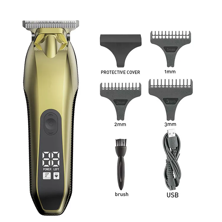 Best Professional Barber Manufacturer Hair Cut Machine Strong Power Rechargeable Cordless Trimmer Electric Hair Clipper
