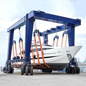 500 Ton Mobile Boat Lift Gantry Crane Marine Travel Lift Boat Lifting Cranes For Sale