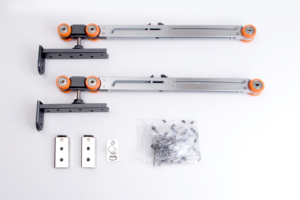 <span class=keywords><strong>Rail</strong></span> de <span class=keywords><strong>rail</strong></span> à roulement robuste, double cintre en aluminium, <span class=keywords><strong>porte</strong></span> <span class=keywords><strong>coulissante</strong></span>, livraison gratuite - Product Image 2