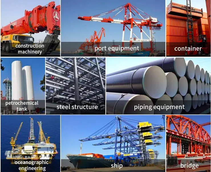 जलजनित 2k Polyurethane शीर्ष कोट औद्योगिक स्प्रे धातु कोटिंग