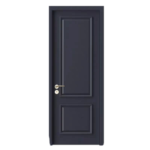 Puerta Interior Empotrada de Dos Paneles con Acabado Crema Personalizado, Puerta Moldeada para Dormitorio o Apartamento - Product Image 2