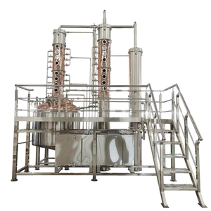 Equipo de Destilación de Alcohol de Cobre, Sistema de Destilería Híbrido de 2000L con Columnas y Bandejas para Whisky, Ginebra, Vodka, <span class=keywords><strong>Ron</strong></span> y Licores - Product Image 1
