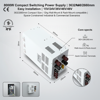 SCN-8000 8000W Ayarlanabilir DC Tek Çıkışlı Güç Kaynağı 0-48V 0-400A AC-DC Endüstriyel Anahtarlama Elektrokaplama Şarj Cihazı