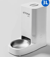 Distributeur de nourriture intelligent haut de gamme pour animaux de compagnie avec contrôle des portions temporisé et caméra de vision nocturne 24h/24 pour chiens et chats, utilisation en intérieur