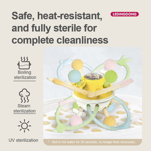 Venta directa de fábrica Bebé Montessori Juguetes sensoriales Bebé Dentición Masticar Juguete Recién nacido Pequeña Bola de <span class=keywords><strong>mordedor</strong></span> de silicona - Product Image 5
