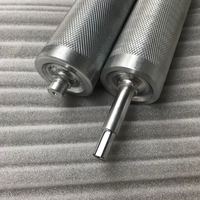 Rouleau de moletage en acier inoxydable à épaisseur personnalisée, non motorisé, pour machine d'emballage