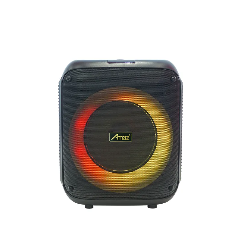 Speaker Aktif portabel Bluetooth pesta, Speaker lampu warna-warni Speaker luar ruangan