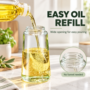 2in1 470ml Glass Modern Dishwasher Safe Oil Sprayer <b>Bottle</b> BBQ Kitchen Baking Roasting Picnic Tool - Product Image 3
