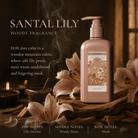 Lotion corporelle à base de plantes OEM ODM 250ml Santal Lily Woody Scent Blanchissant Parfum longue durée Soin de la peau Adultes Roopy Vente en gros